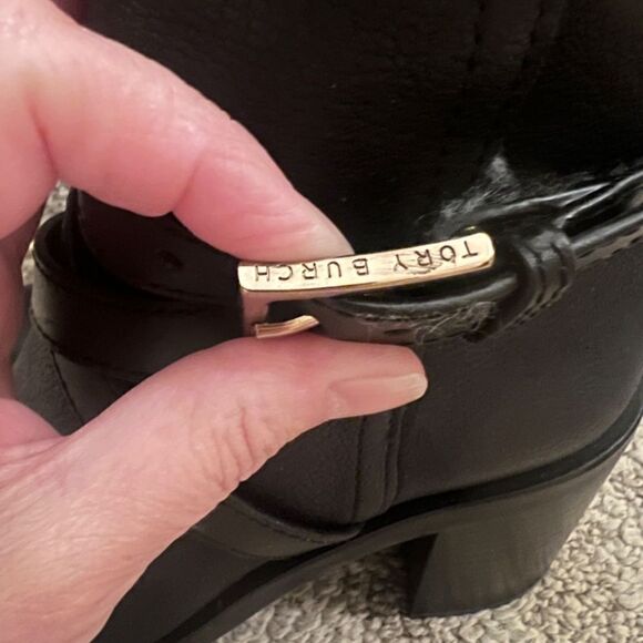 NEW Tory Burch Hastings 85mm Boots in Black Leather Size‎ 6 Medium - Picture 6 of 8